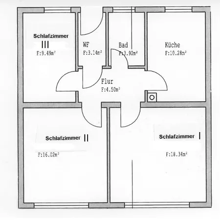 3 Küche Bad - Monteurwohnung In Ruhiger Lage Apartment *